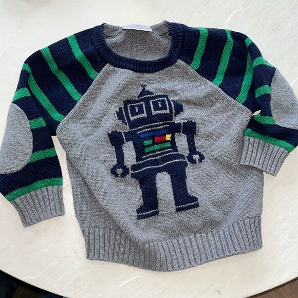 Hanna Andersson Other - Hanna Andersson Robot Sweater (Toddler, 80/2T)